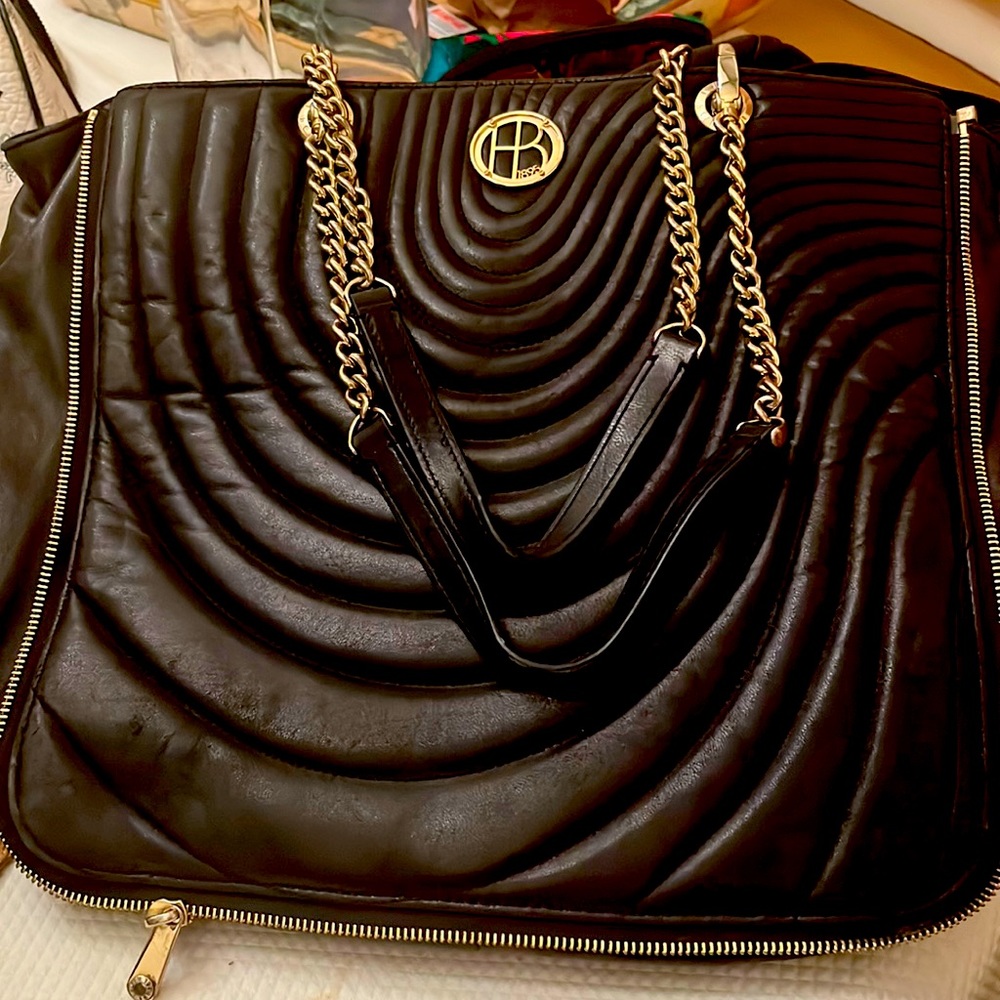 Henri Bendel Quilted Leather Large Handbag